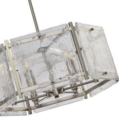 Leyla 6 - Light Dimmable Drum Chandelier