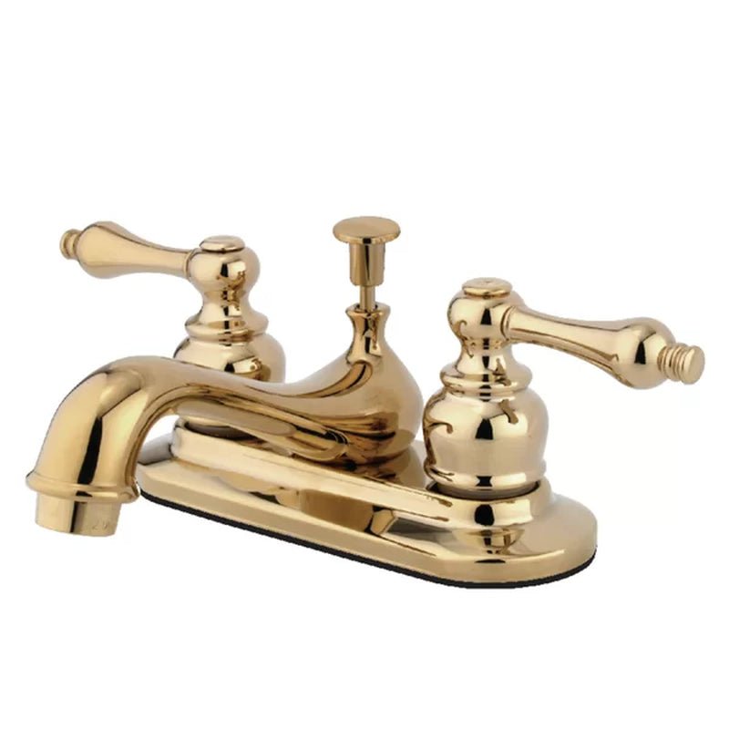 Restoration Centerset Faucet 2-Handle Bathroom Faucet with Drain Assembly