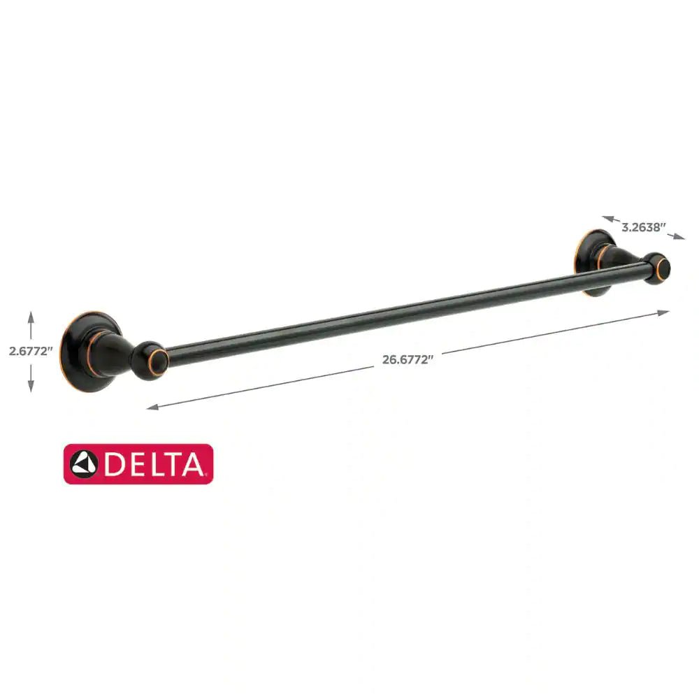 Porter 3-Piece Bath Hardware Set with Towel Ring Toilet Paper Holder and 24 In. Towel Bar in Oil Rubbed Bronze