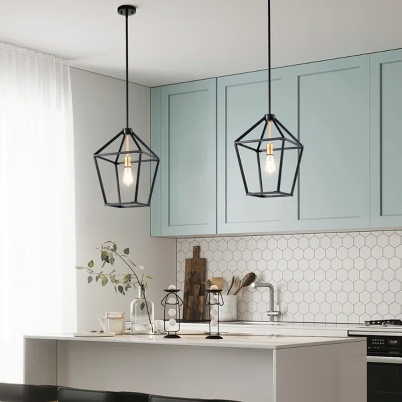 Makinley Farmhouse 1-Light Kitchen Island Linear Pendant Light