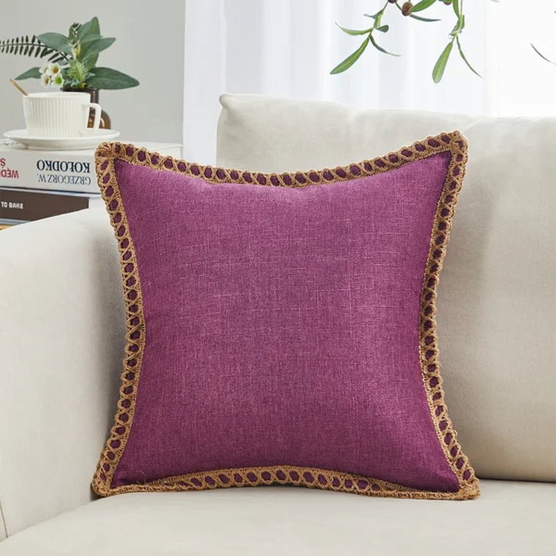 Darner Fringed Throw Pillow