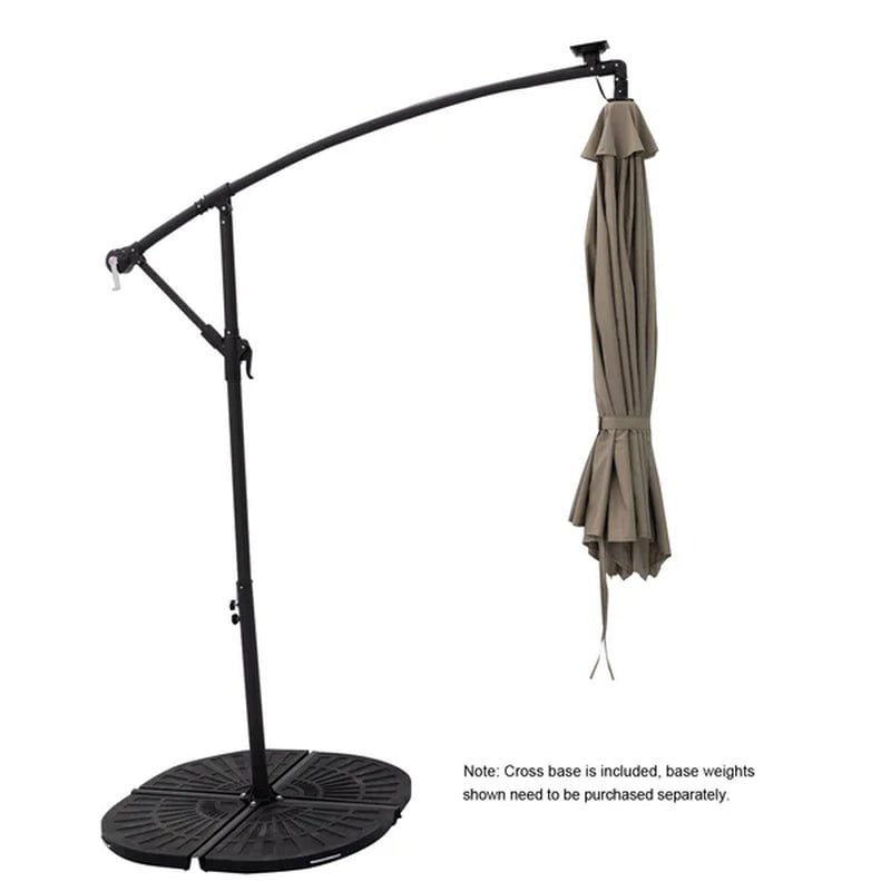 Fritts 120'' Lighted Cantilever Umbrella
