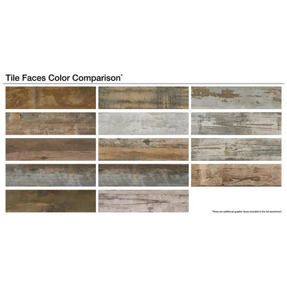 Montagna Wood Vintage Chic 6 In. X 24 In. Porcelain Floor and Wall Tile (14.53 Sq. Ft. / Case)