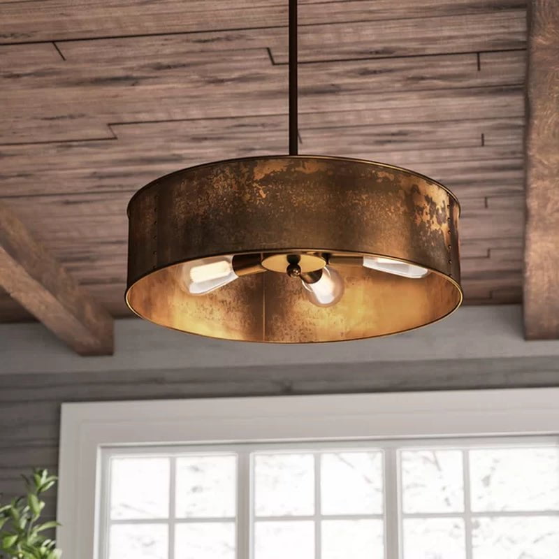 Luyster 4 - Light Dimmable Drum Chandelier