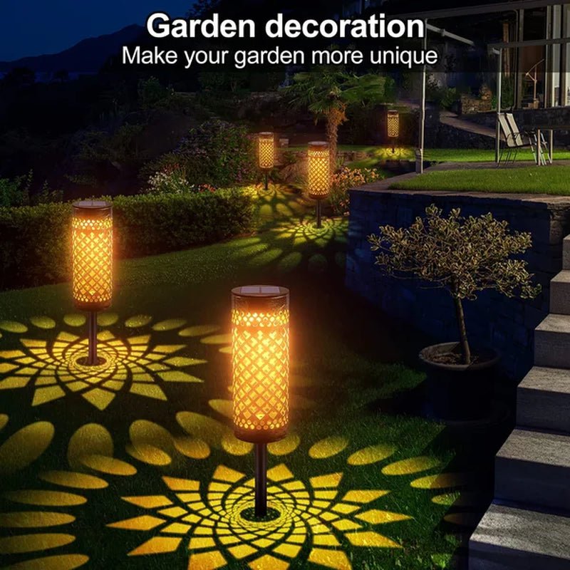 Brass Low Voltage Solar Powered Integrated LED Metal Pathway Light Pack