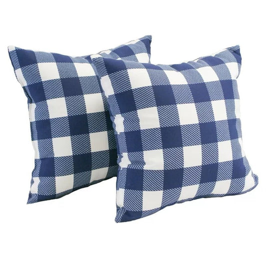 Rashida Plaid Indoor/Outdoor Throw Pillow