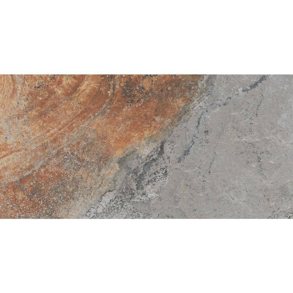Vitaelegante Ardesia 12 In. X 24 In. Porcelain Floor and Wall Tile (15.6 Sq. Ft. / Case)
