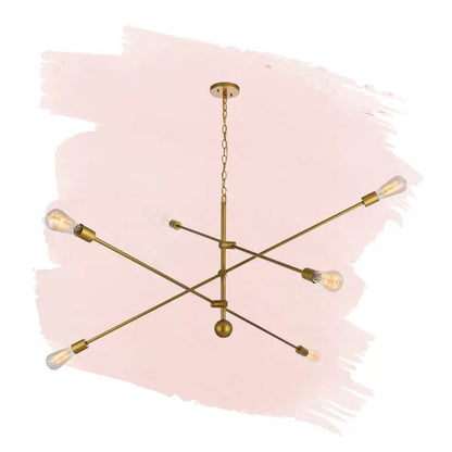 Signorelli 6 - Light Dimmable Sputnik Modern Linear Chandelier