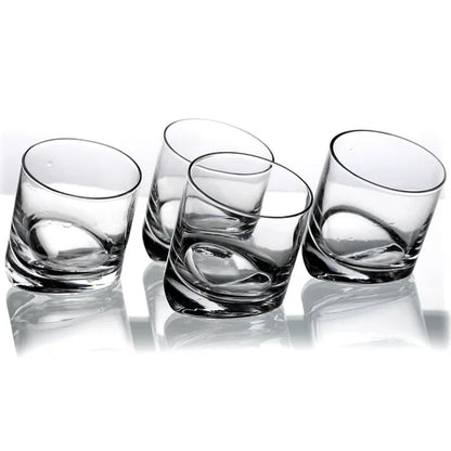 Tilting 4 Piece 40 Oz. Whiskey Glass Set