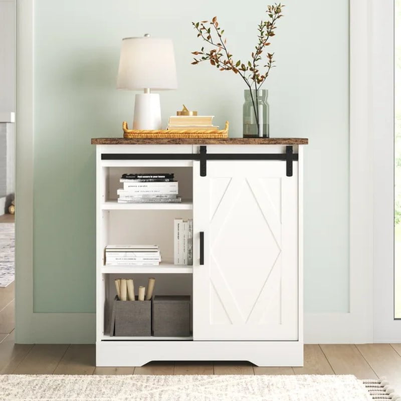 Rangel 35.03'' Tall 1 - Door Accent Cabinet