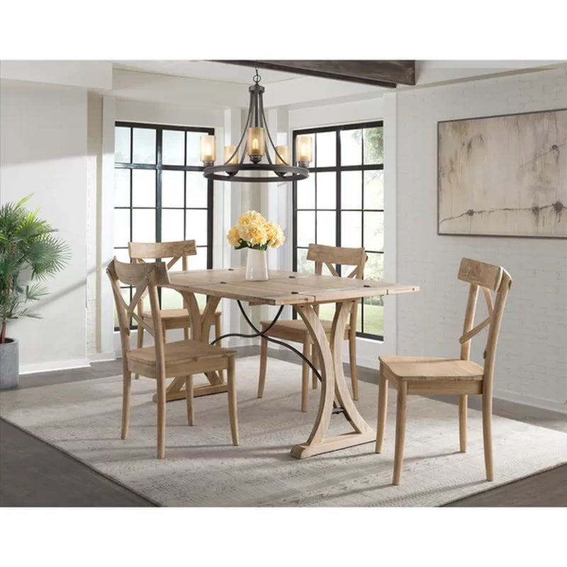 Eugley Cross Back Side Chair in Natural