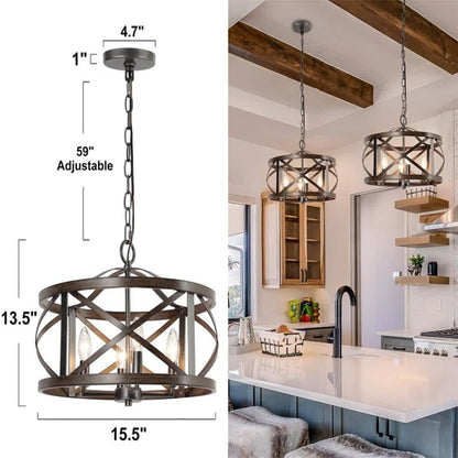 Ifill 4 - Light Dimmable Lantern Chandelier