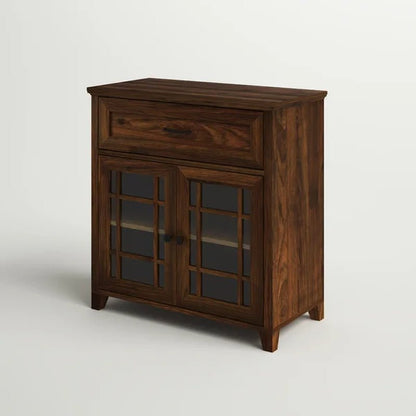Halethorpe 33'' Tall Glass 2 - Door Accent Cabinet