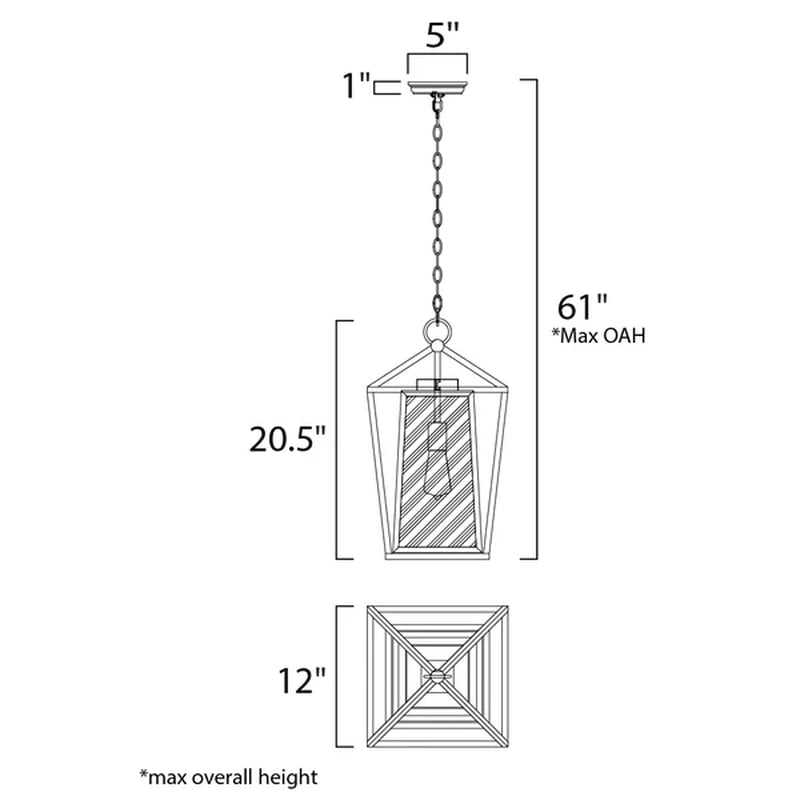 Malia Outdoor Hanging Lantern