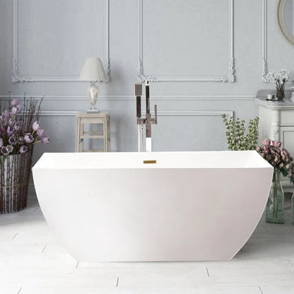 59.1'' X 29.5'' Freestanding Soaking Acrylic Bathtub