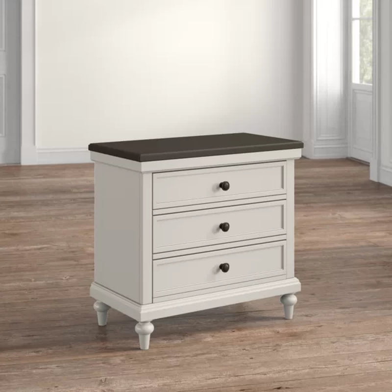 Carol Solid Wood Nightstand