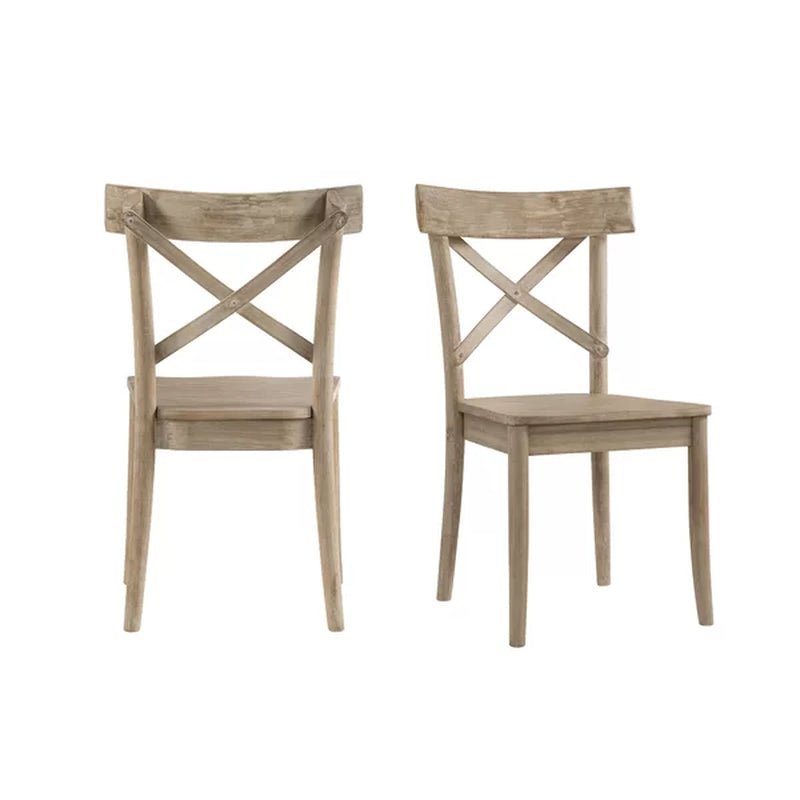 Eugley Cross Back Side Chair in Natural