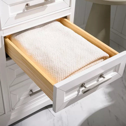 Currahee 60'' Free-Standing Single Bathroom Vanity with Engineered Stone Vanity Top