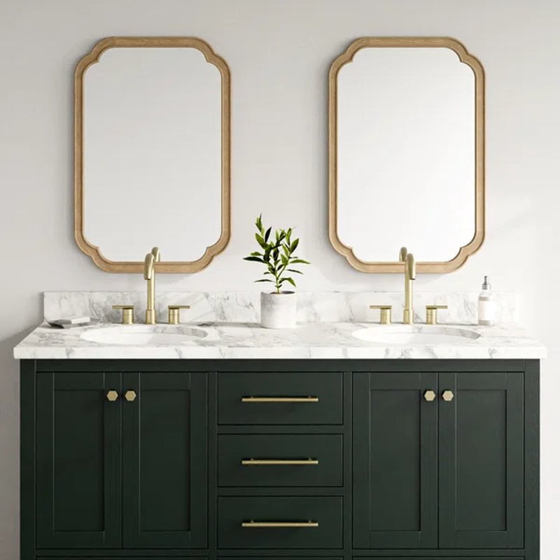 Rectangle Wood Wall Mirror