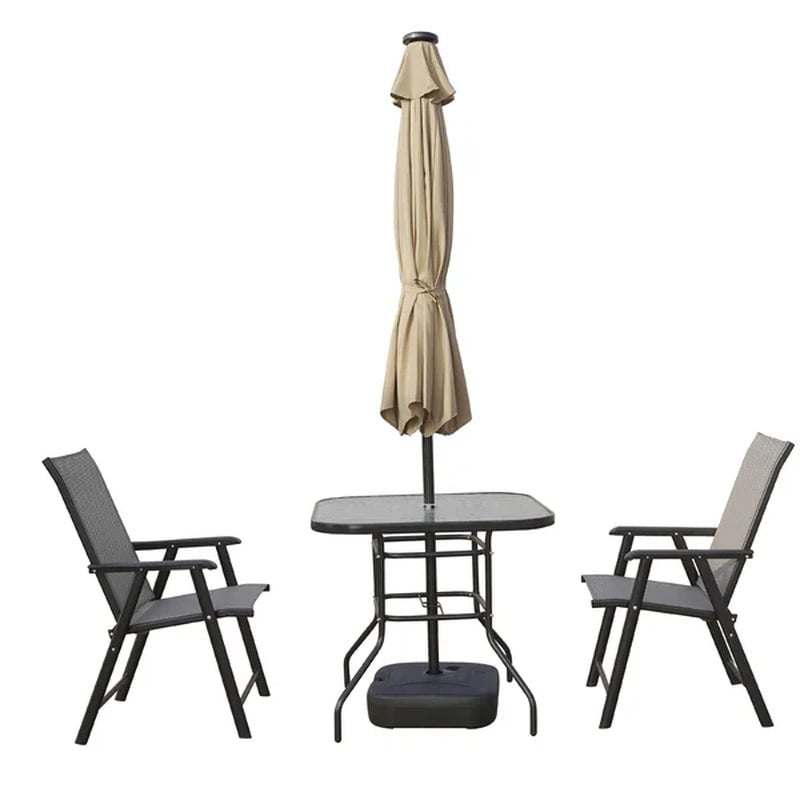 Franzius 8.86' Patio Market Umbrella with Solar Led Lights