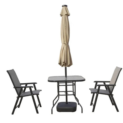 Franzius 8.86' Patio Market Umbrella with Solar Led Lights