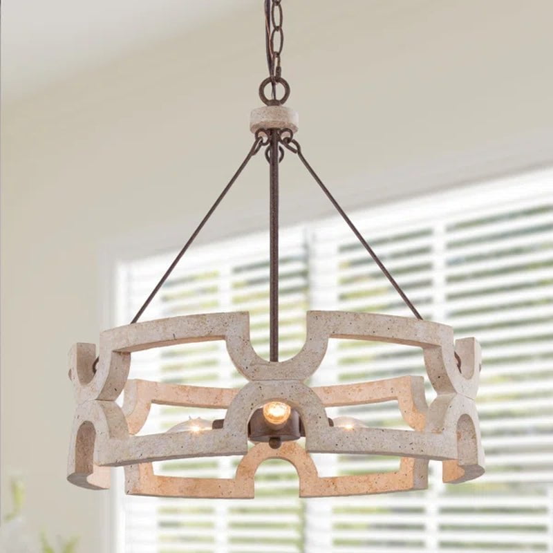Clarkston 3 - Light Dimmable Drum Chandelier