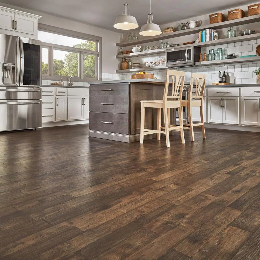 Outlast+ Somerton Auburn 12 Mm T X 7.5 In. W Waterproof Laminate Wood Flooring (549.6 Sqft/Pallet)