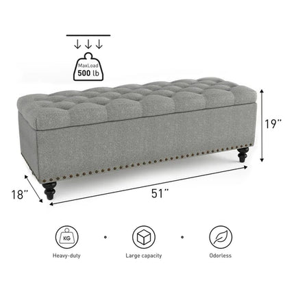 Katz Upholstered Storage Ottoman