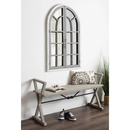 Mcclanahan Arch Solid Wood Wall Mirror