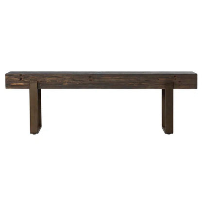 Radabaugh Rustic Industrial Reclaimed Wood Bench
