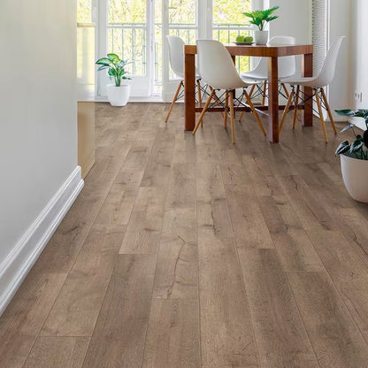 Skaggs Island Oak 12 Mm T X 7.6 In. W Waterproof Laminate Wood Flooring (16 Sqft/Case)