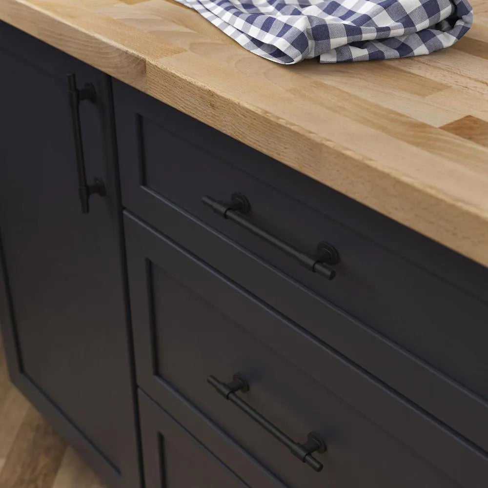 Francisco Adjusta-Pull(Tm) 1-3/8 - 6-5/16 In. (35-160 Mm) Matte Black Cabinet Drawer Pull (5-Pack)