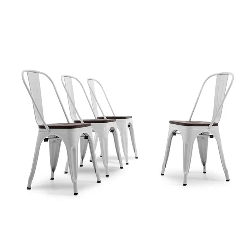Linzy Slat Back Stacking Side Chair