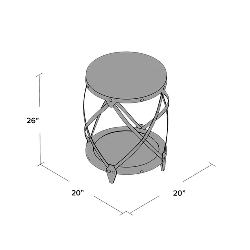 Flintwood 26'' Tall Solid Wood End Table