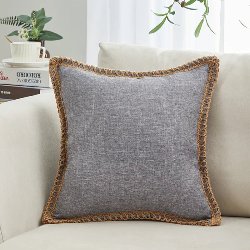 Darner Fringed Throw Pillow