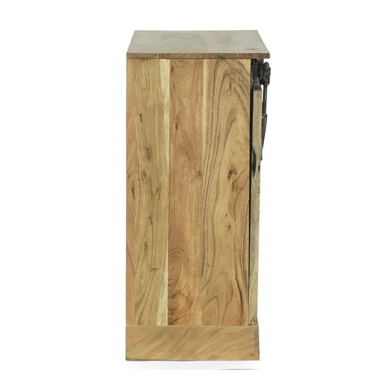 Laymon 35'' Tall Solid Wood 1 - Door Accent Cabinet