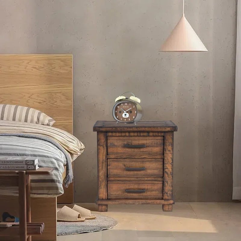 Shauntrelle Solid Wood Nightstand
