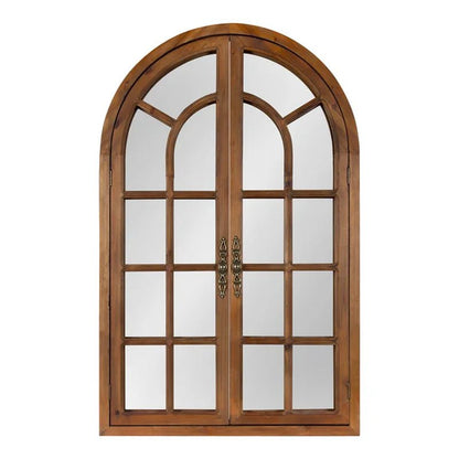 Mcclanahan Arch Solid Wood Wall Mirror
