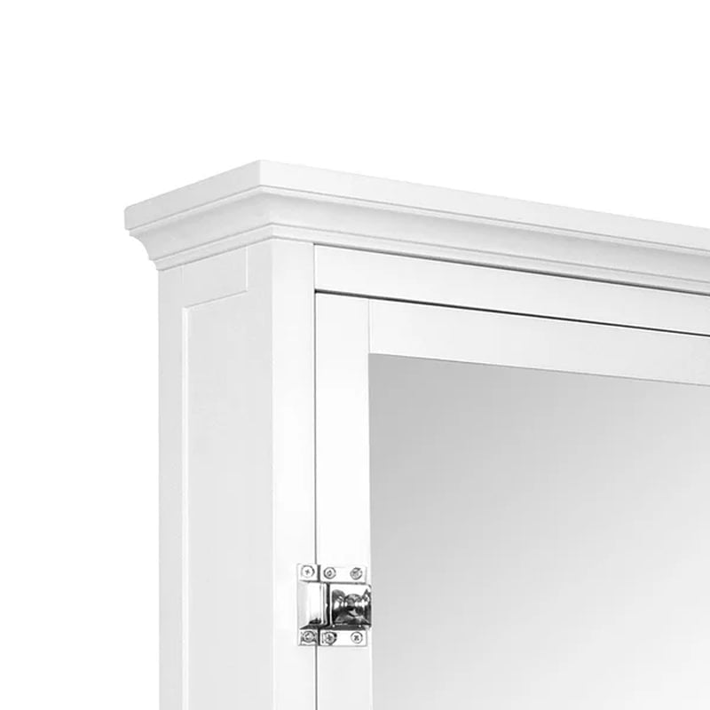 Bexley 18.75'' W 19'' H Surface Mount Framed Medicine Cabinet with Mirror Adjustable