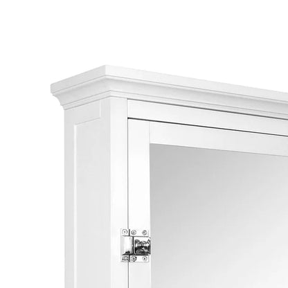 Bexley 18.75'' W 19'' H Surface Mount Framed Medicine Cabinet with Mirror Adjustable