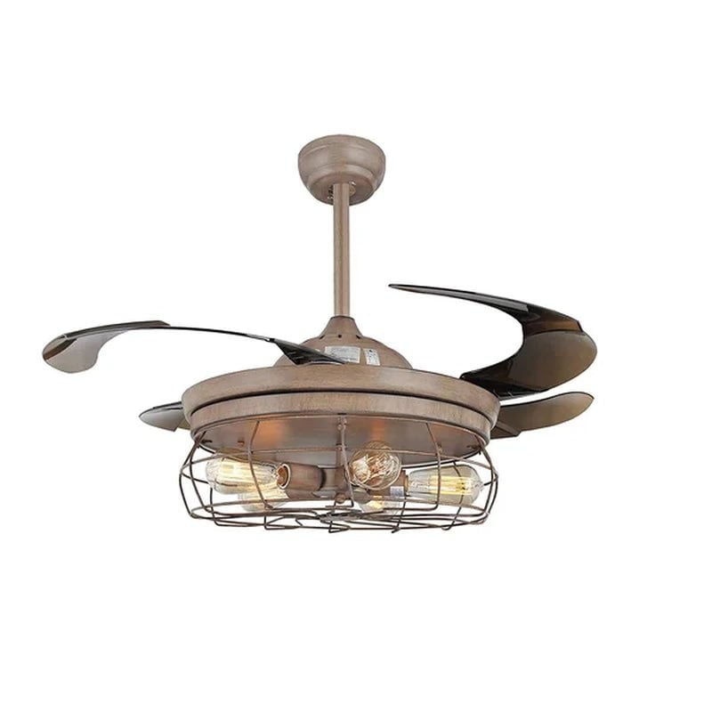 Esto 45'' Ceiling Retractable Blade Fan Lamp with Remote
