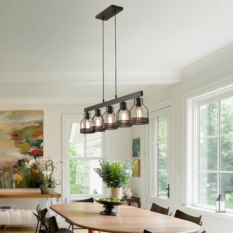 Motofumi 5 - Light Dimmable Kitchen Island Square / Rectangle Chandelier