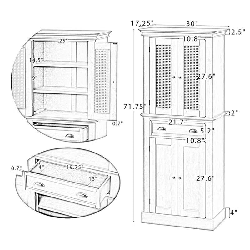 Parnassus 72" Kitchen Pantry