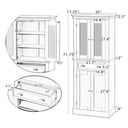 Parnassus 72" Kitchen Pantry