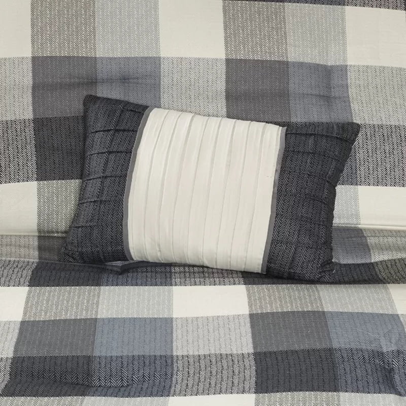 Schnitzer 7 Piece Herringbone Comforter Set