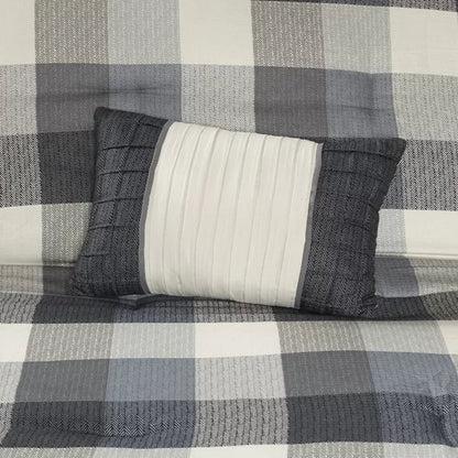 Schnitzer 7 Piece Herringbone Comforter Set
