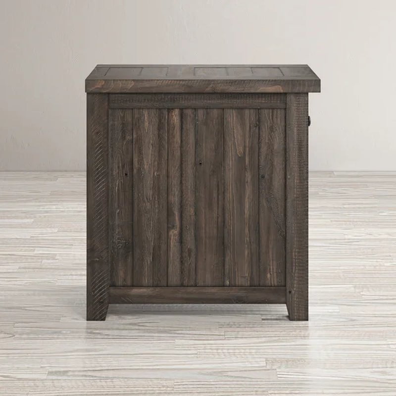 Westhoff 25'' Tall Solid Wood End Table with Storage