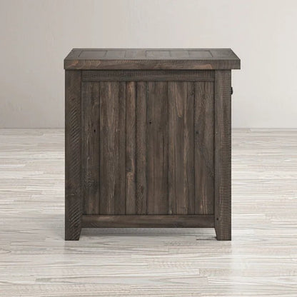 Westhoff 25'' Tall Solid Wood End Table with Storage