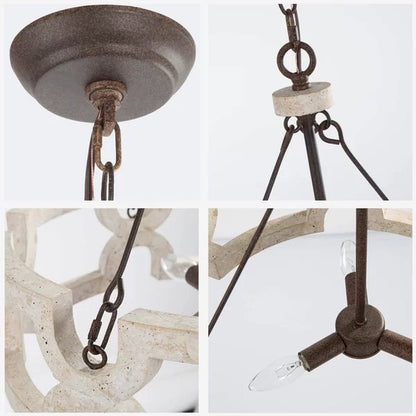 Clarkston 3 - Light Dimmable Drum Chandelier