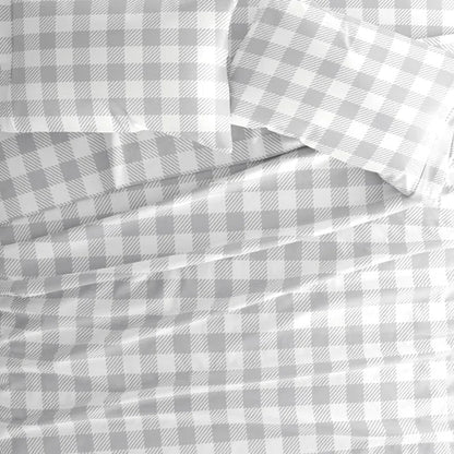 Mitchellville Country Plaid Pattern Microfiber Sheet Set